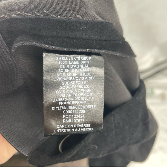 Alice + Olivia Lamb Leather Exposed Front Zip Ponte Combo Womens 0 Skinny Pant - Picture 10 of 11